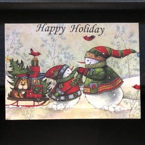 Happy Holiday Picture on Canvas